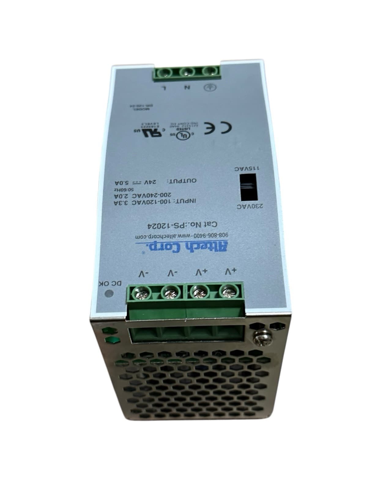 Altech - PS-12024 - Power Supply, 24VDC, DIN Rail, PoE - Thumbnail 2