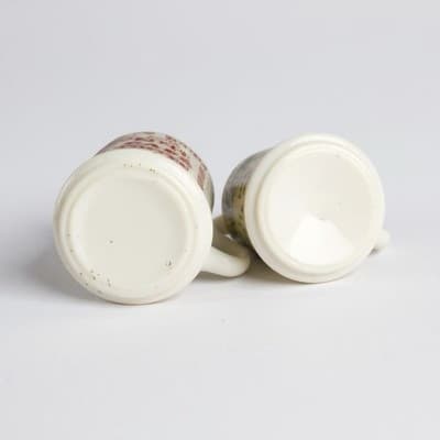Vintage Pair Ceramic Coffee Mugs - Coffee in Multiple Languages - Thumbnail 3