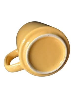 Vintage Funny Coffee Mug “Starter Fluid” Cartoon Woman Yellow Ceramic Cup - Thumbnail 5