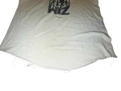 Vintage 1982 The Wiz LaGunte Players Raglan T-Shirt Yellow/White Theater Musical - Thumbnail 4
