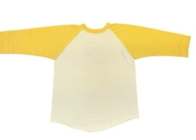 Vintage 1982 The Wiz LaGunte Players Raglan T-Shirt Yellow/White Theater Musical - Thumbnail 3