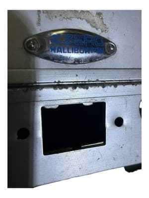 Vintage Zero Halliburton Aluminum Attache Case 21x18x8 – NO COMBO LOCK - Thumbnail 6