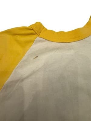 Vintage 1982 The Wiz LaGunte Players Raglan T-Shirt Yellow/White Theater Musical - Thumbnail 8