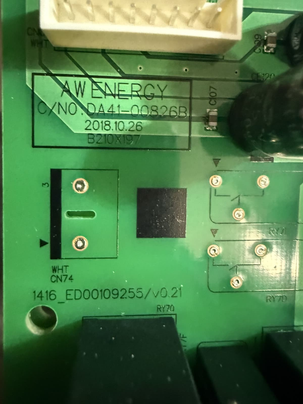 Samsung DA41-00826B Refrigerator Power Control Board - Thumbnail 2