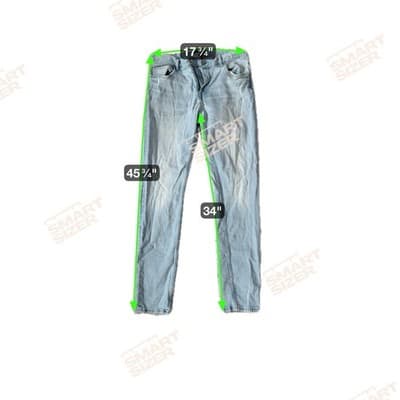 Tommy Hilfiger Men’s Slim Stretch Jeans Light Wash Distressed 36x34 - Thumbnail 2