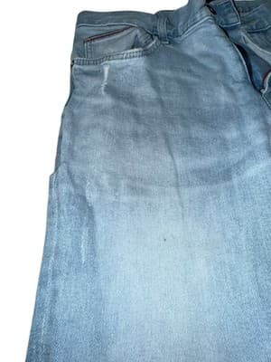 Tommy Hilfiger Men’s Slim Stretch Jeans Light Wash Distressed 36x34 - Thumbnail 7