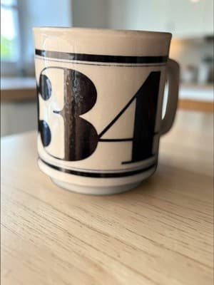 Vintage Mother’s Pizza Parlour Coffee Mug 1934 English Ironstone Restaurant Cup - Thumbnail 3