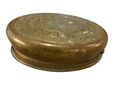 Vintage Coty Rouge Compact Gold Tone w/ Mirror & Red Rouge Powder - Thumbnail 3