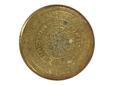 Vintage Coty Rouge Compact Gold Tone w/ Mirror & Red Rouge Powder - Image 1