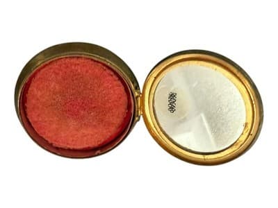Vintage Coty Rouge Compact Gold Tone w/ Mirror & Red Rouge Powder - Thumbnail 7