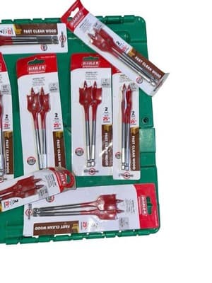 Diablo Speedemon Spade Drill Bit Lot Wood Bits Assorted Sizes New Packs - Thumbnail 3