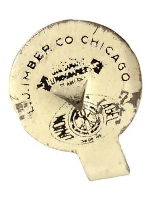 Vintage 1950s-60s Mr. Bingle Litho Pinback Button by L.J. Imber Co., Chicago - Thumbnail 5
