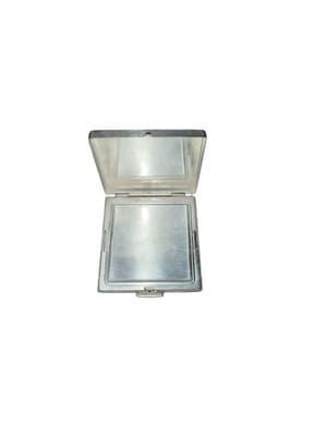 Vintage Bourjos NY Metal Vanity Compact Case Art Deco Floral Design - Thumbnail 5