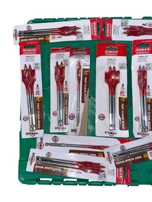 Diablo Speedemon Spade Drill Bit Lot Wood Bits Assorted Sizes New Packs - Thumbnail 2