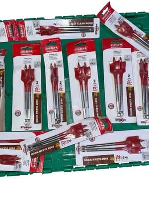 Diablo Speedemon Spade Drill Bit Lot Wood Bits Assorted Sizes New Packs - Thumbnail 4