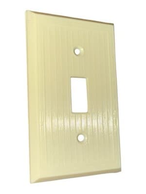 Vintage Art Deco Ivory Phenolic Toggle Switch Wall Plates Set of 5 Meritline - Thumbnail 4