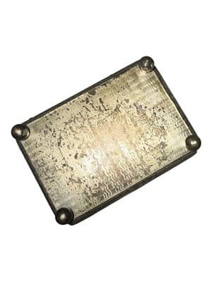 Antique Engraved Silverplate Trinket Box w/ Original Note Provenance - Thumbnail 11