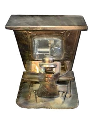VTG Sankyo Metal Copper Piano Player The Sting Entertainer Wind-Up Music Box - Thumbnail 2