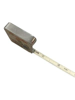 Vintage Advertising Tape Measure Mr. Bingle Decker Co Memphis Metal Case - Thumbnail 5