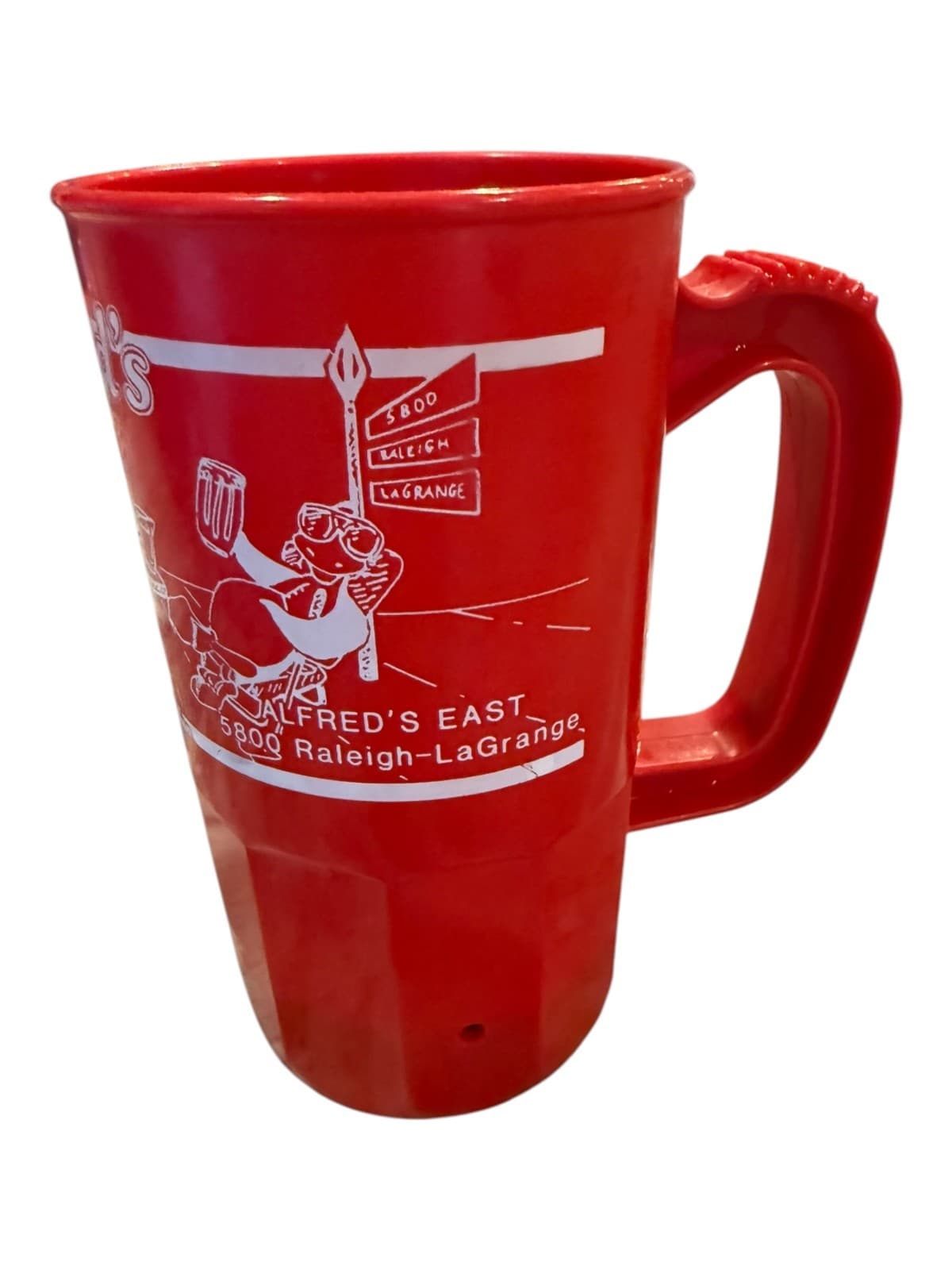 Vintage Alfred’s World Famous Beale St Harmony Red Plastic Souvenir Mug - Thumbnail 3