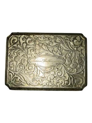 Antique Engraved Silverplate Trinket Box w/ Original Note Provenance - Thumbnail 13