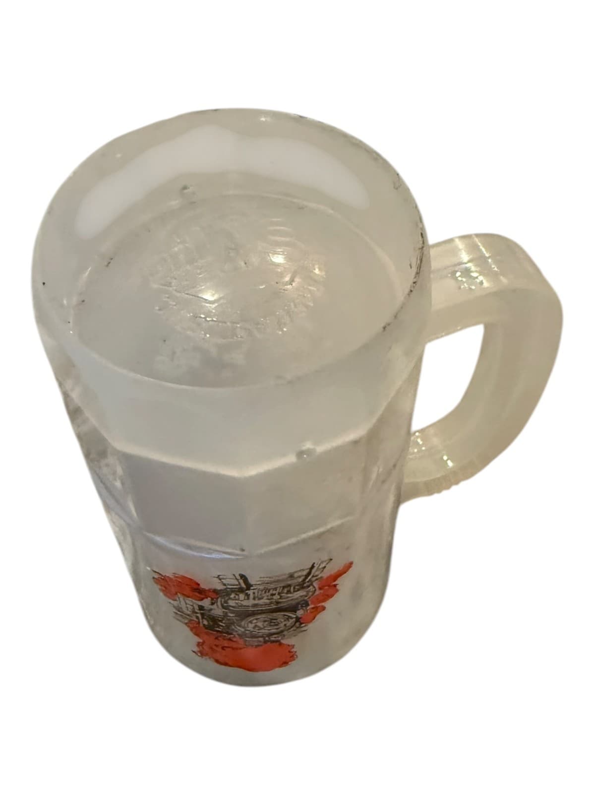 Vintage Silver Dollar City Super Mug Souvenir Frosted Plastic Mug Train Logo - Thumbnail 4