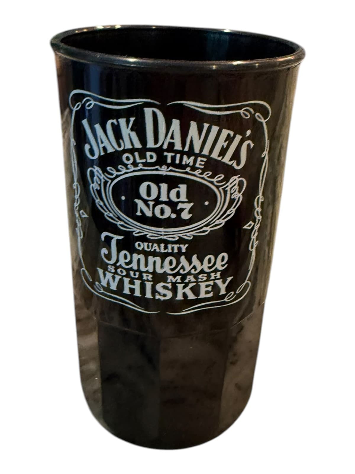 Vintage Jack Daniel's Old No. 7 Whiskey Plastic Stein Beer Mug Black - Image 1