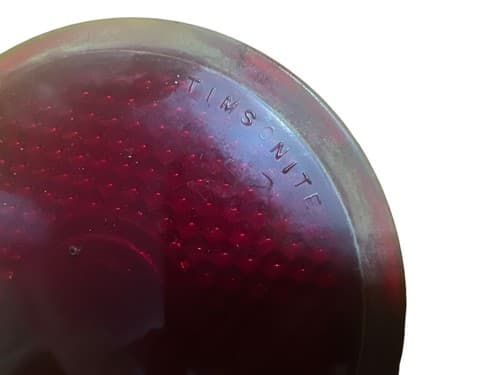 1946-1950 Willys Jeep Wagon GLASS Tail Light Lens Stimsonite AND Plate - Thumbnail 4