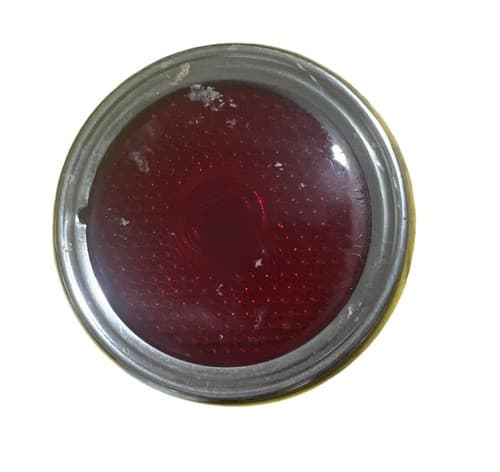 1946-1950 Willys Jeep Wagon GLASS Tail Light Lens Stimsonite AND Plate - Thumbnail 5
