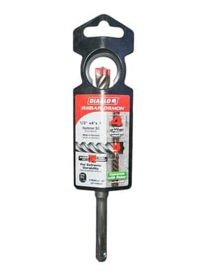Diablo Rebar Demon SDS Plus Hammer Bit Set 3/8 in & 1/2 in Concrete Rebar - Thumbnail 4