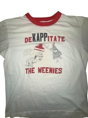 Vintage 80s Stanford Big Game Ringer T-Shirt “De Kappitate The Weenies” vs Cal - Thumbnail 4
