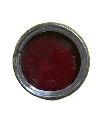 1946-1950 Willys Jeep Wagon GLASS Tail Light Lens Stimsonite AND Plate - Thumbnail 2
