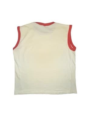 Vintage 80s Nebraska Cornhuskers Ringer Tank Top White/Red “NEBRASKA” - Thumbnail 2