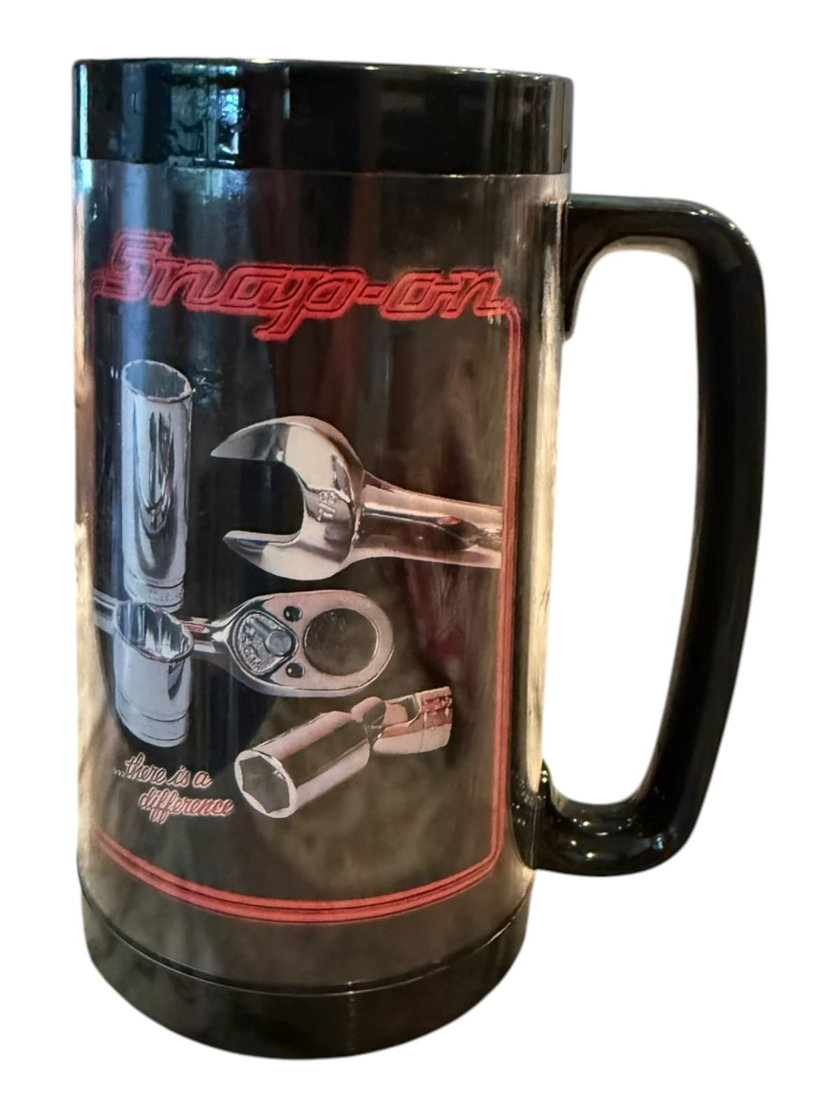 Vintage Snap-on Tools Advertising Thermo Serv Insulated Travel Mug Black - Image 1