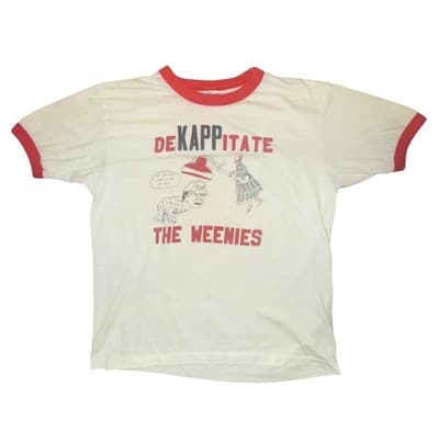 Vintage 80s Stanford Big Game Ringer T-Shirt “De Kappitate The Weenies” vs Cal - Thumbnail 3