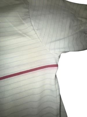 Vintage 80s Adidas Stanford Polo Shirt Cream/Red Embroidered Medium - Thumbnail 5
