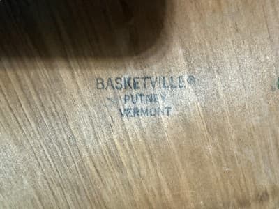 Vintage Basketville Putney Vermont Lazy Susan - Thumbnail 8