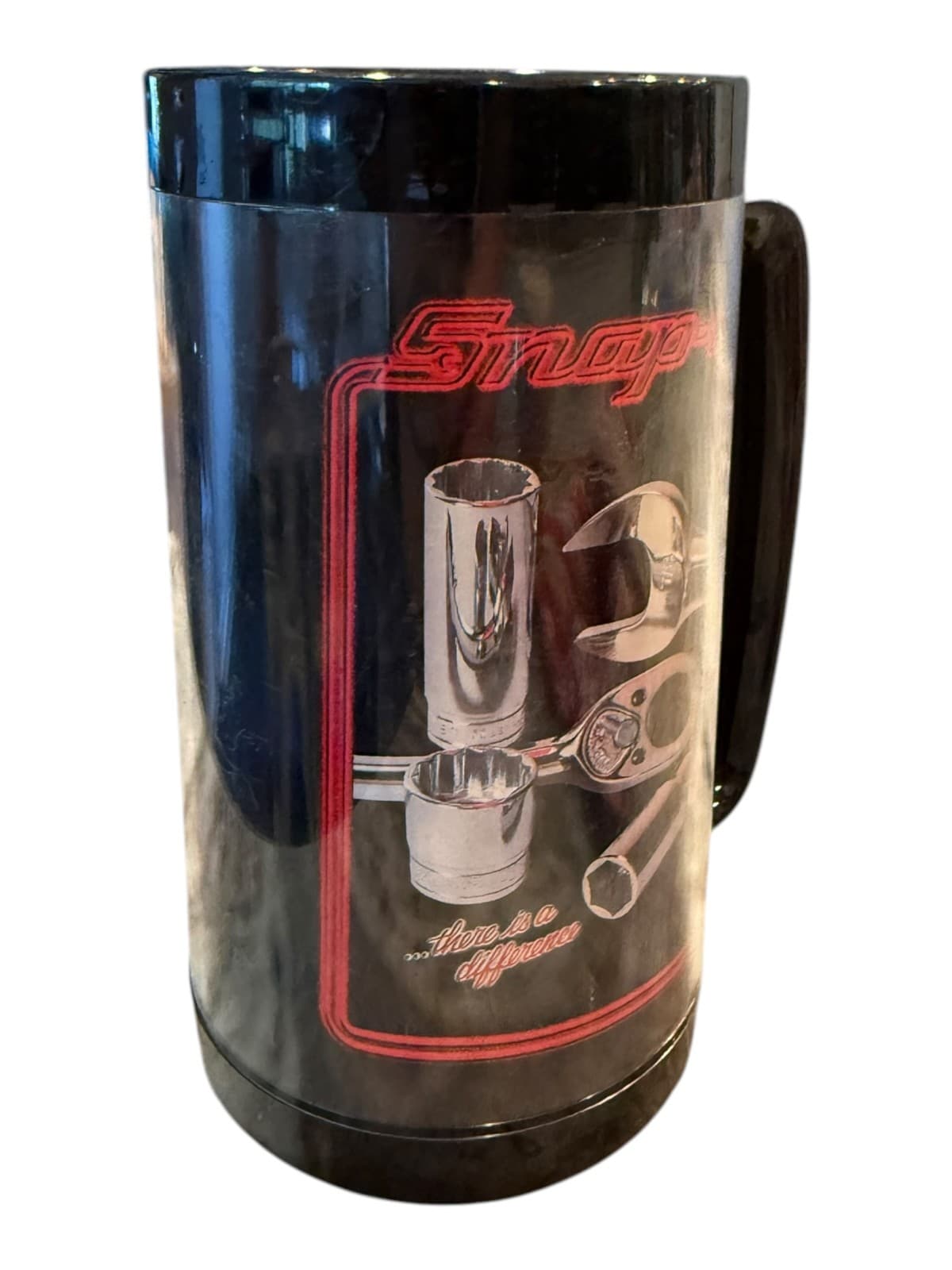 Vintage Snap-on Tools Advertising Thermo Serv Insulated Travel Mug Black - Thumbnail 2