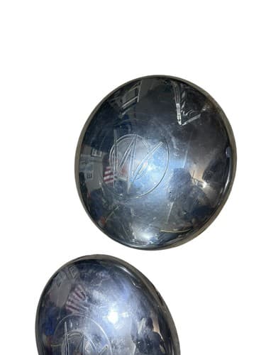 (4) 1948, 1949, 1950, 1951 ORIGINAL Willys Overland Jeepster Hubcaps Chrome - Thumbnail 7