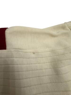 Vintage 80s Adidas Stanford Polo Shirt Cream/Red Embroidered Medium - Thumbnail 6