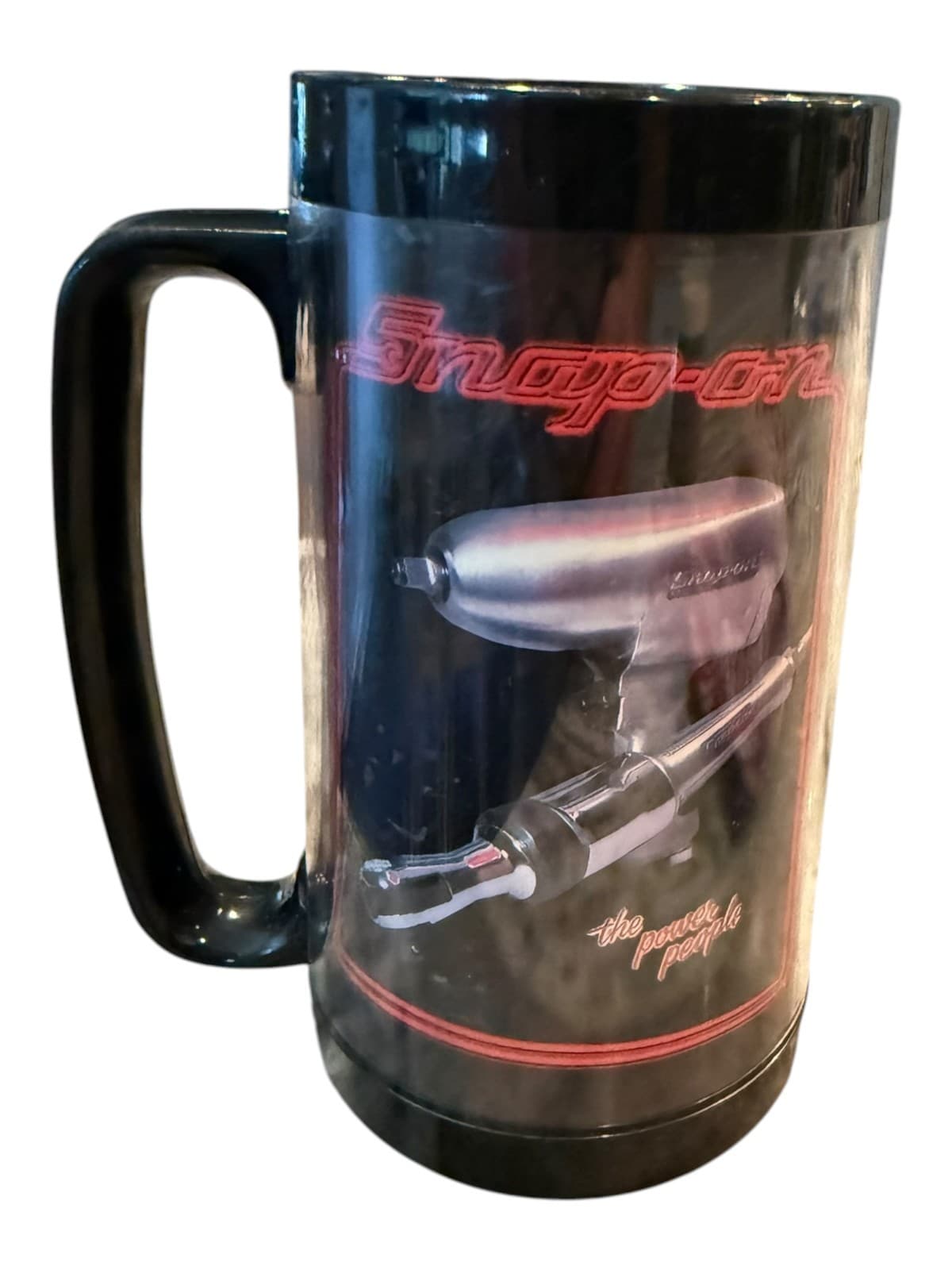 Vintage Snap-on Tools Advertising Thermo Serv Insulated Travel Mug Black - Thumbnail 3