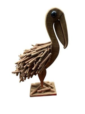Driftwood Pelican Driftwood Decor-Pelican Decor 23” Tall 15” Long - Thumbnail 8