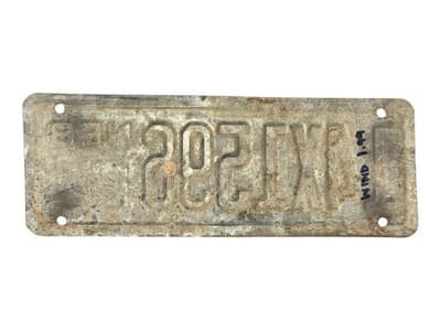 Nebraska 1993 Trailer License Plate Man Cave Decor Vintage Clay Co Collector - Thumbnail 2