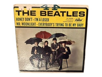The Beatles 4 By The Beatles Capitol R-5365 1965 EP Vinyl Record & Sleeve - Thumbnail 7