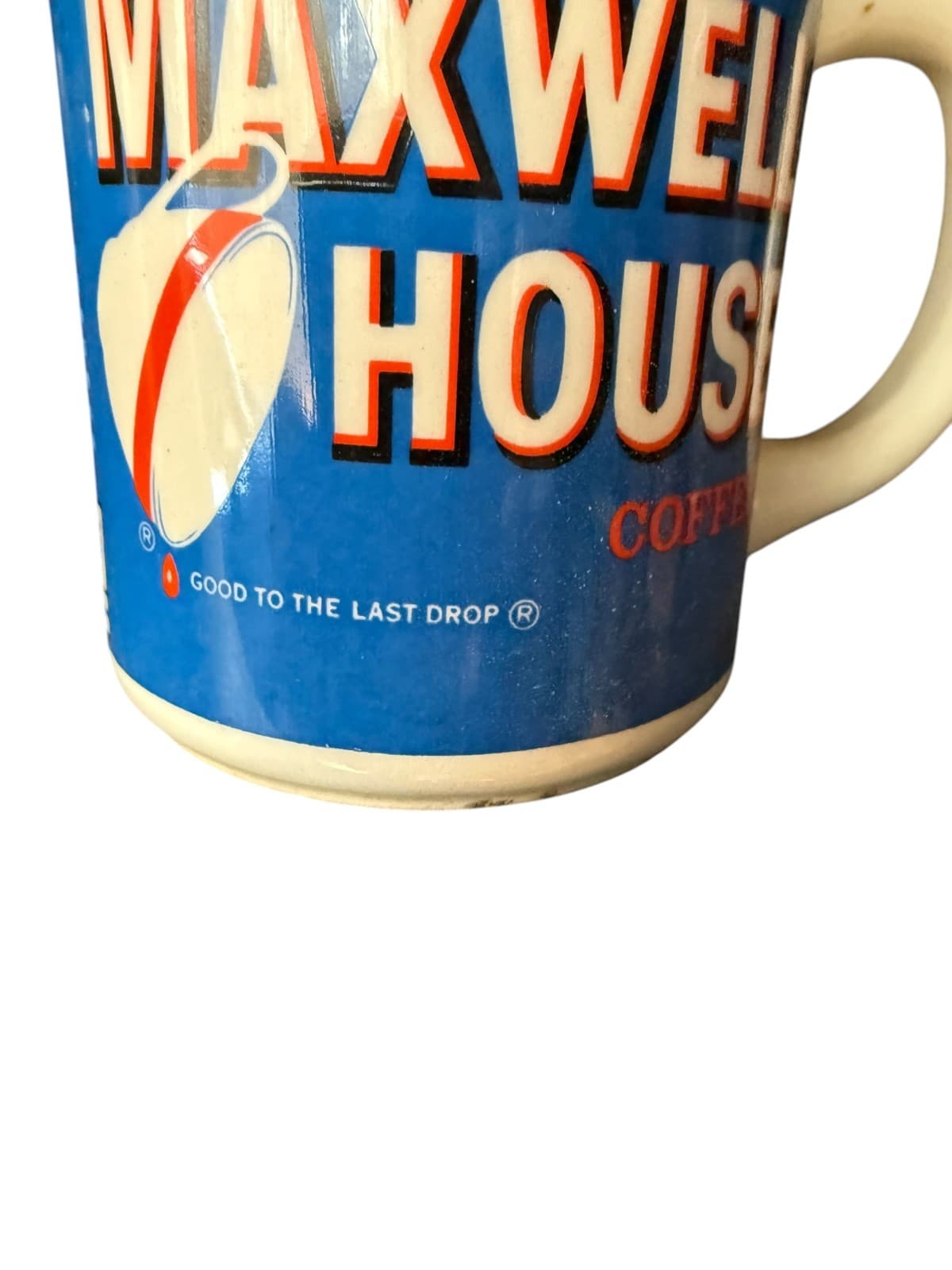 Vintage Maxwell House Coffee Mug Cup Ceramic "Good To The Last Drop" - Thumbnail 3