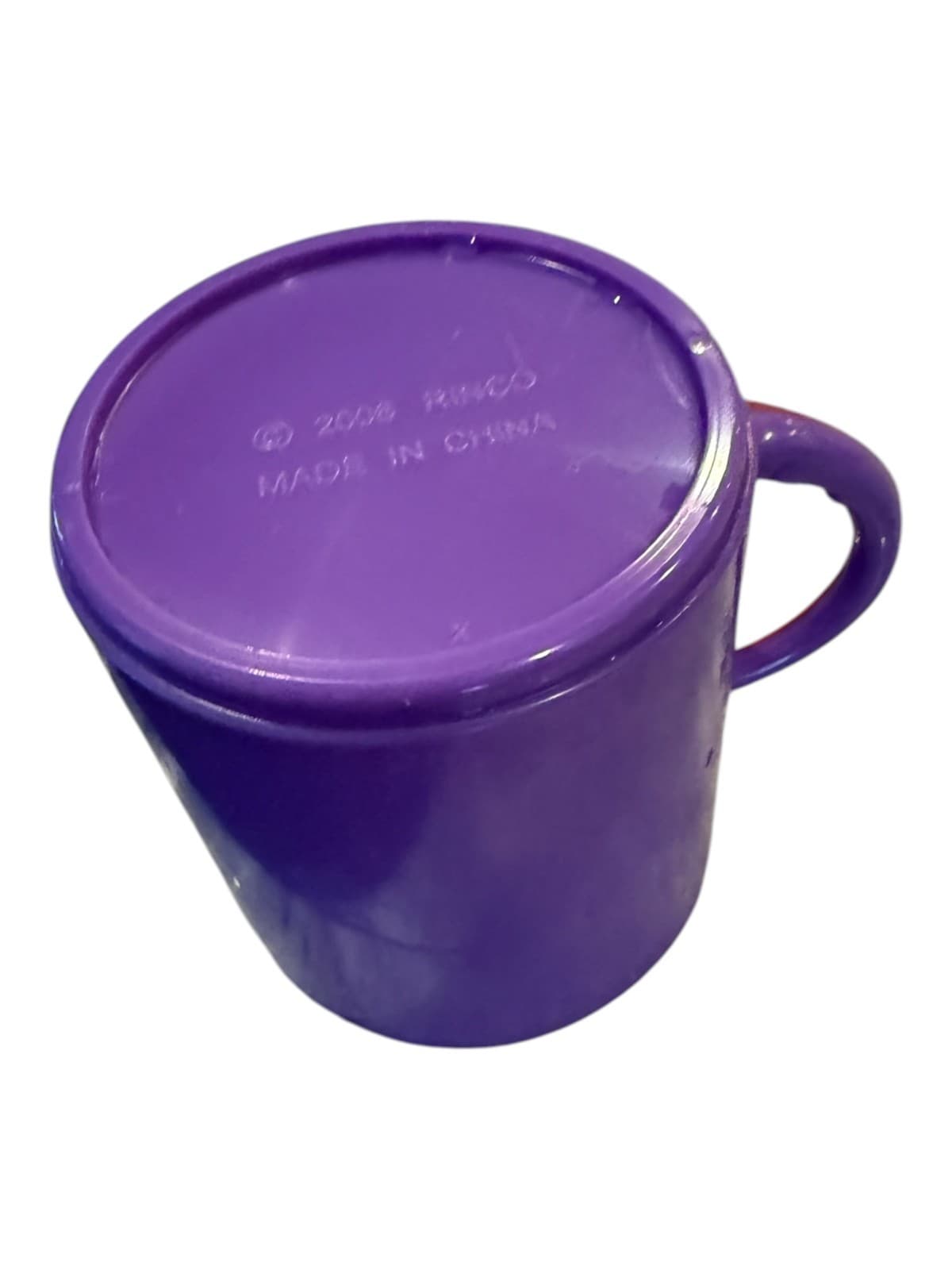 2008 Rinco Monkey Plastic Purple Monkey Plastic Children's Cup Mug - Thumbnail 5