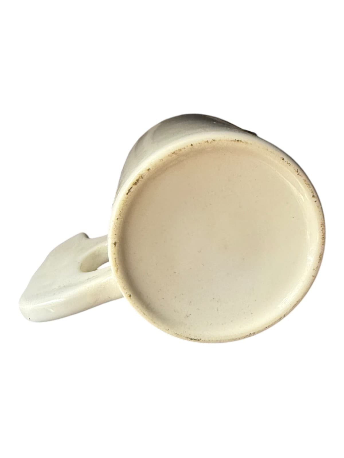 Vintage Cow Coffee Mug Ceramic with Figural Cow Handle White - Thumbnail 7