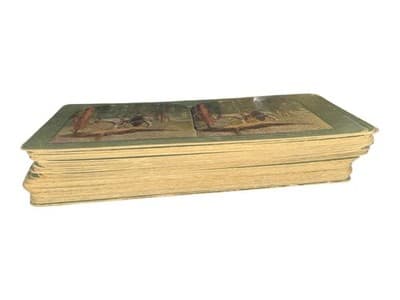 45 Antique 1890s T.W. Ingersoll Stereoview Cards And Wooden Viewer - Thumbnail 3
