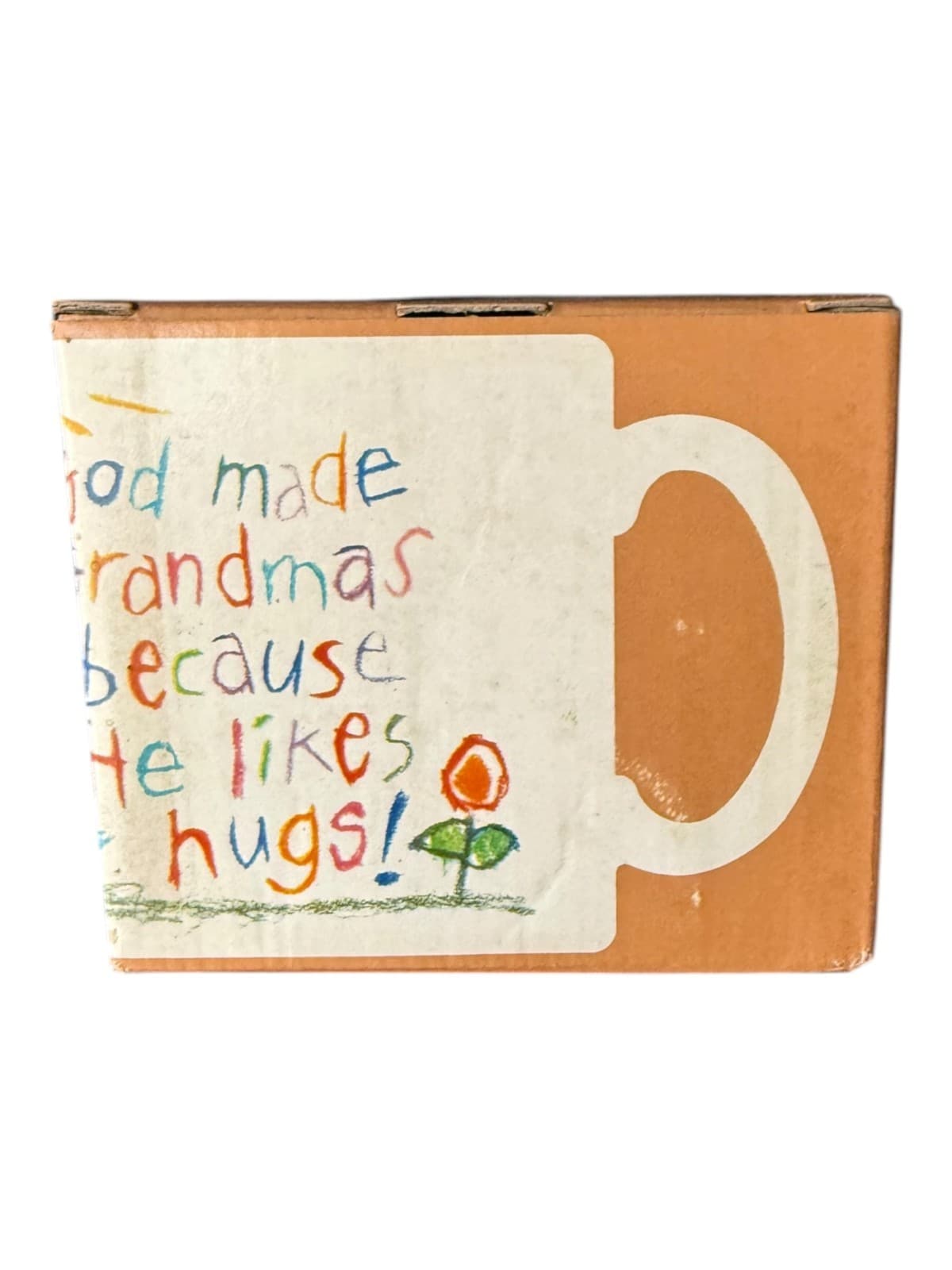 Vintage 1986 Hallmark God Made Grandmas Because He Like Love Hugs Coffee Mug - Thumbnail 3
