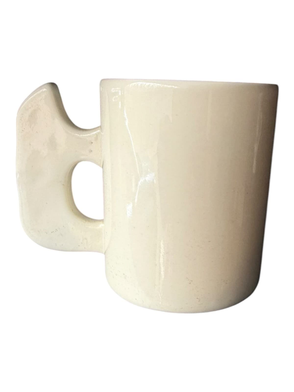 Vintage Cow Coffee Mug Ceramic with Figural Cow Handle White - Thumbnail 6